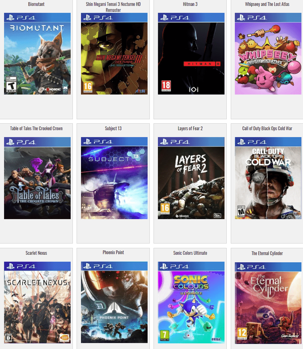 Chargement Jeux PS4 (Version 12.02 Maximum)