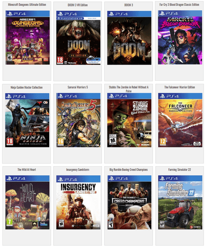 Chargement Jeux PS4 (Version 12.02 Maximum)