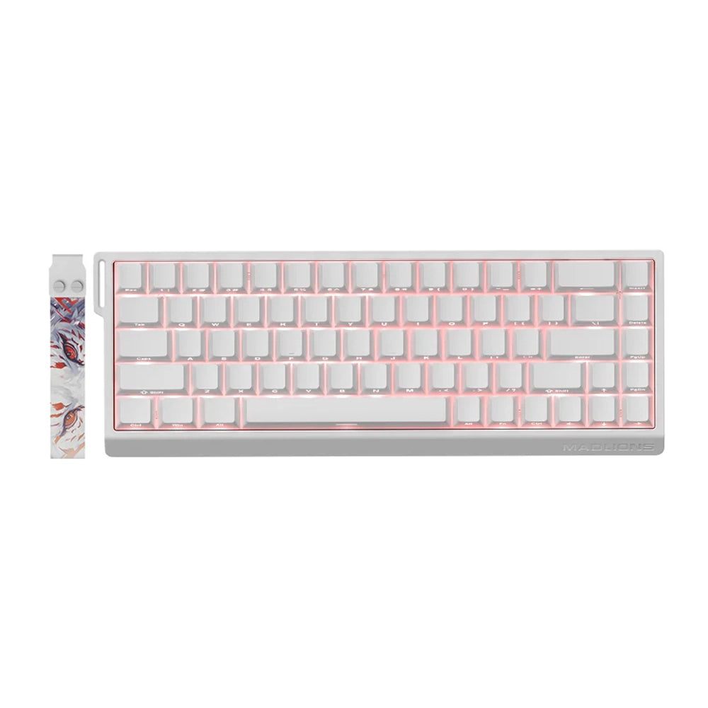 Clavier Gaming magnétique filaire Mad 68 HE | "Blanc" Madlions