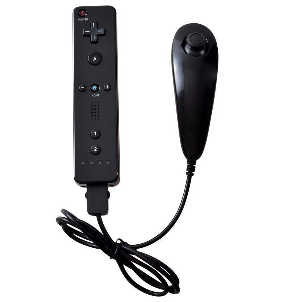 Manette Wii mote avec Manette Nunchuk Noir