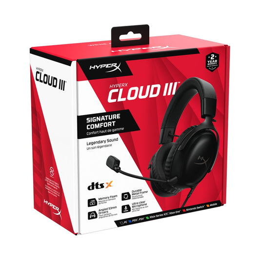 Casque de Gaming filaire  HyperX Cloud III -BLack-