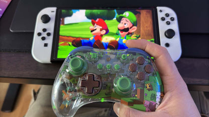 Manette Sans Fil REALMz Lumineuse Minecraft Forest PDP | Nintendo Switch