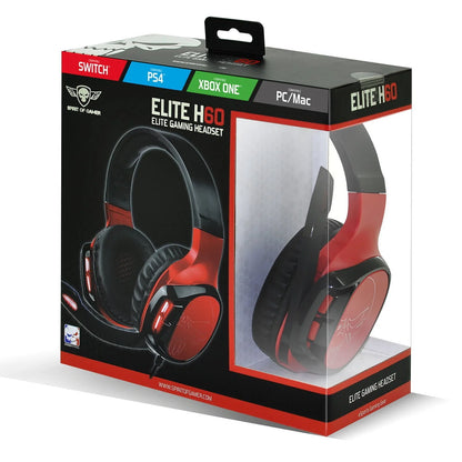 Casque Spirit of Gamer Elite H60  Black / Red