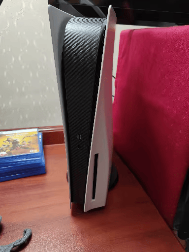 Autocollant Middle Frame PS5 FAT Fibre de carbone