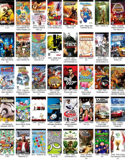 Chargement de Jeux PSP