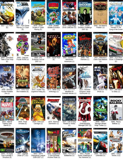 Chargement de Jeux PSP