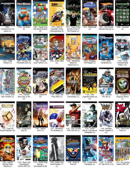 Chargement de Jeux PSP