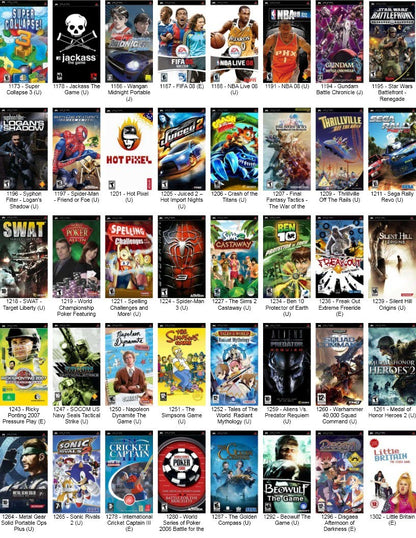 Chargement de Jeux PSP