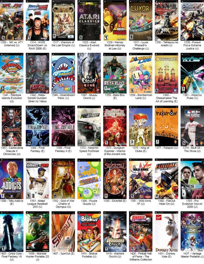 Chargement de Jeux PSP