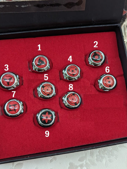 Bagues Naruto Sharingan Uchiwa