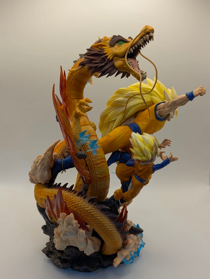 Figurine Super Saiyen Goku/Gohan/Goten 28 cm -Dragon Ball Z-