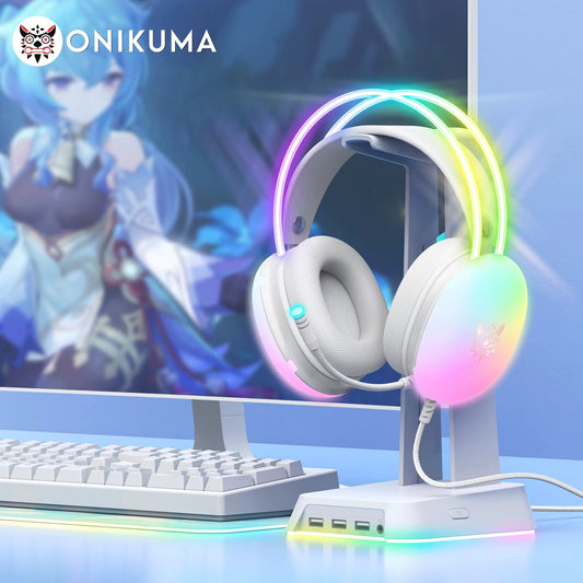 Casque Filaire Onikuma X25 -White-