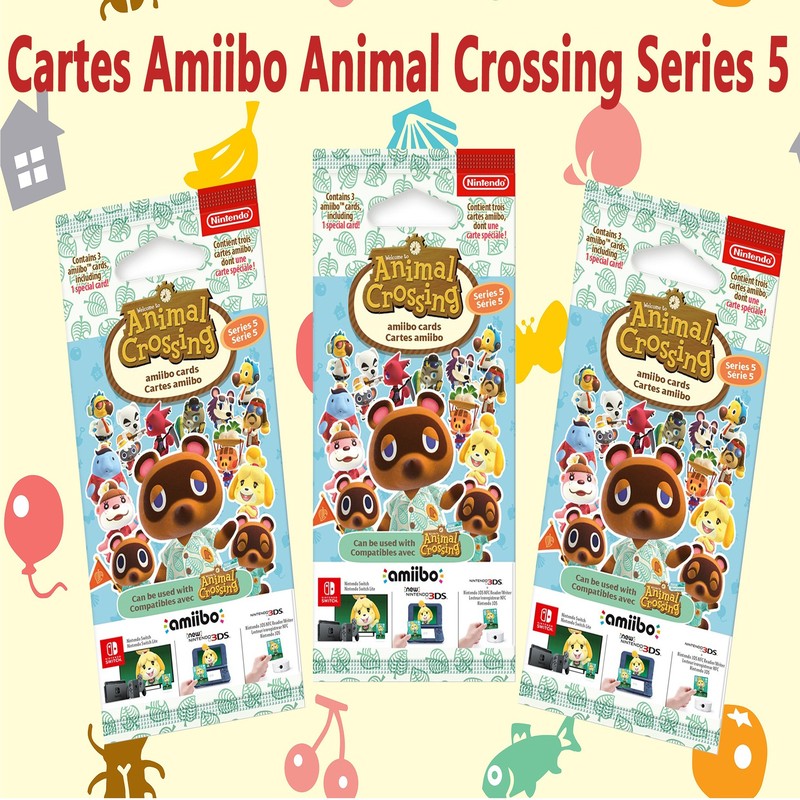 Cartes Amiibo Animal Crossing Serie 5 | 3 cards including 1 special card | Nintendo