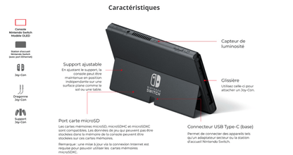 Nintendo Switch Oled (Rouge et Bleu)