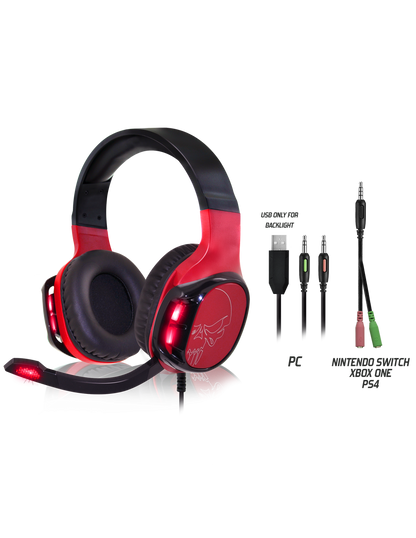 Casque Spirit of Gamer Elite H60  Black / Red