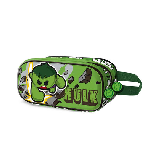 Trousse Marvel Avengers Hulk Greenmass 3D double pencil
