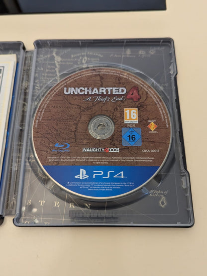 Uncharted 4 + Steelbook + Stickers | Occasion ♻️ PS4