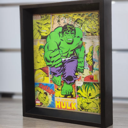 Cadre 3D Lenticulaire Hulk 29x24 cm