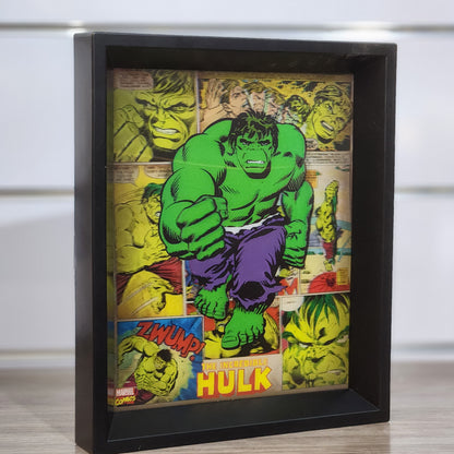 Cadre 3D Lenticulaire Hulk 29x24 cm