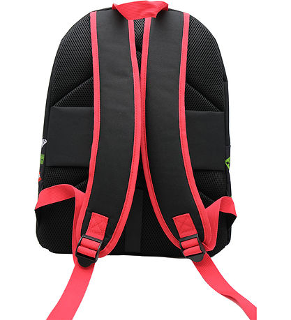 Cartable | Backpack | Sac À Dos | - Minecraft  (black | red) - 38 X 28 X 13 Cm