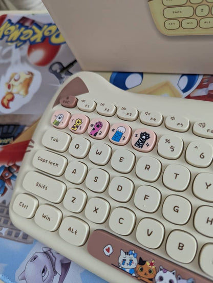 Clavier ı GEEZER Keyboard and Mouse (Wireless) Cute Cat Shape