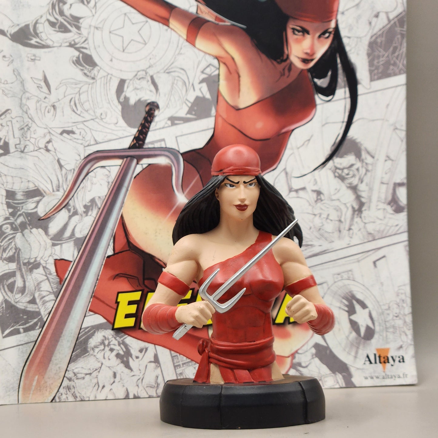 Figurine Bustes Altaya -Marvel- Elektra 11cm
