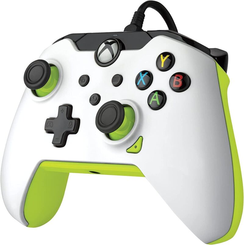 Manette filaire Pdp pour Xbox et PC Electric White