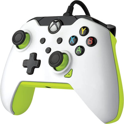 Manette filaire Pdp pour Xbox et PC Electric White