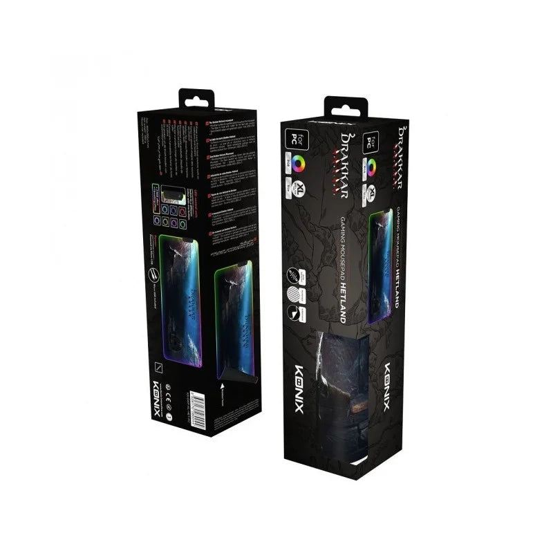 Tapis de Souris Konix Hetland RGB 80x30 cm